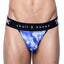 Skull & Bones Blue Tossed-Skull Jockstrap