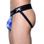 Skull & Bones Blue Tossed-Skull Jockstrap