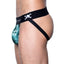 Skull & Bones Emerald Tossed-Skull Jockstrap