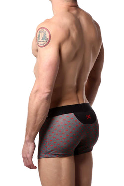 Skull & Bones Heather-Grey Tiny-Skull-Print Trunk thumbnail 2