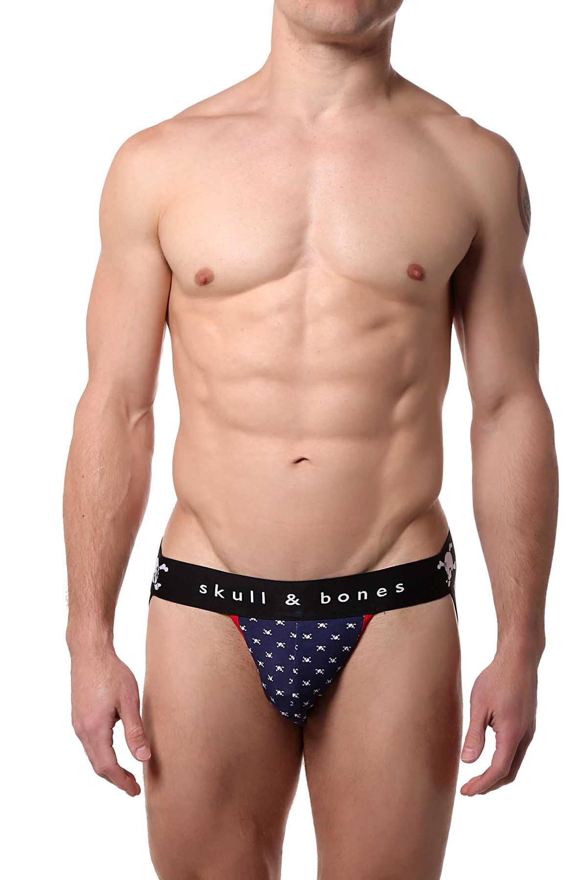 Skull & Bones Navy 4th-of-July Limited-Edition Jockstrap