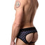 Skull & Bones Navy Tiny-Skull-Print Peek-a-Boo Brief