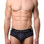 Skull & Bones Navy Tiny-Skull-Print Peek-a-Boo Brief