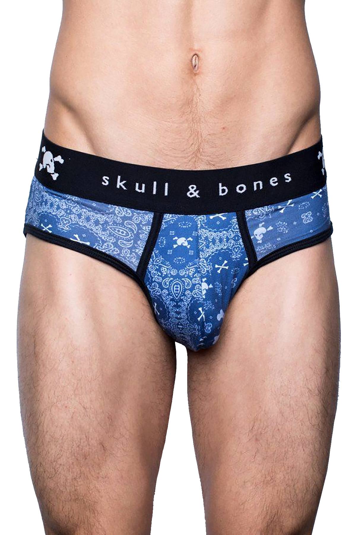 Skull & Bones Night-Blue Bandana Brief