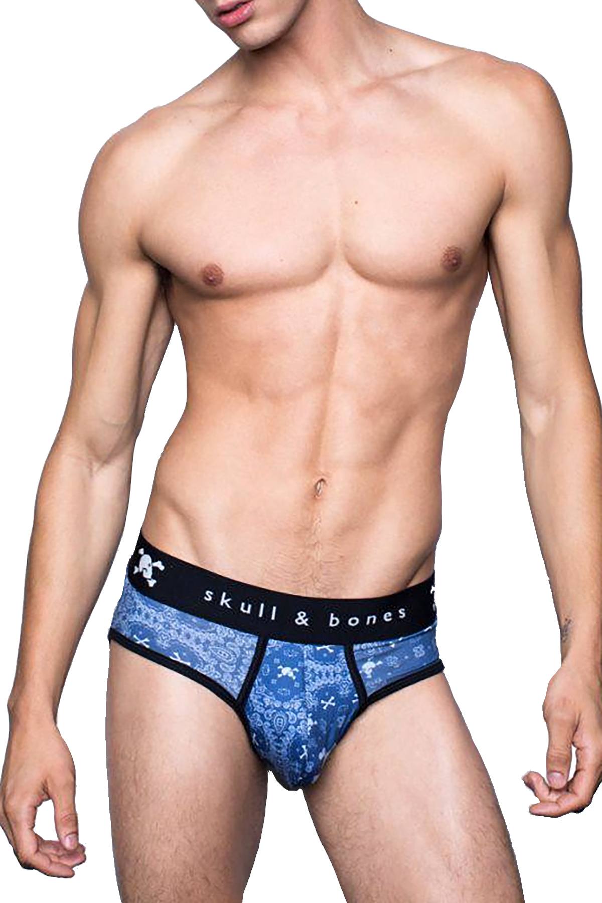 Skull & Bones Night-Blue Bandana Brief