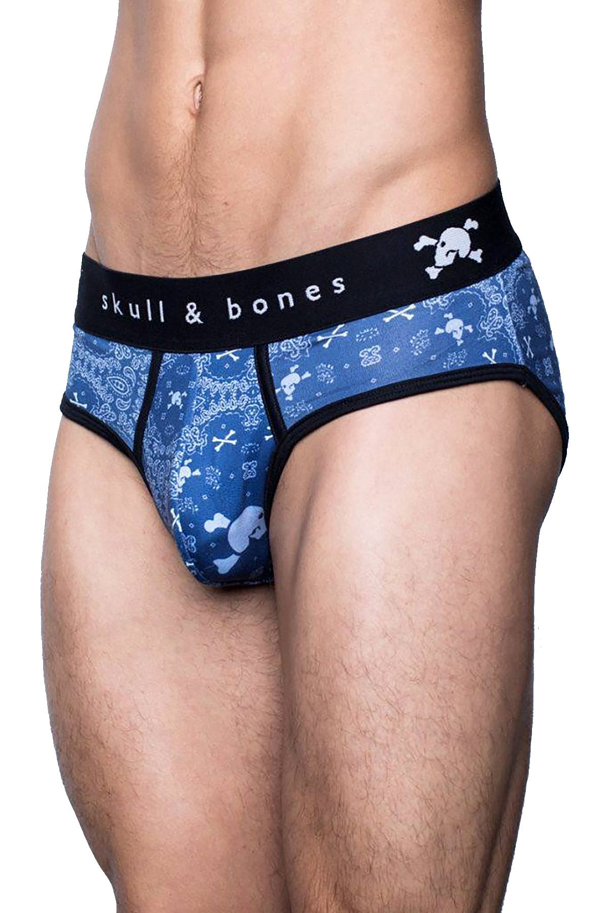 Skull & Bones Night-Blue Bandana Brief