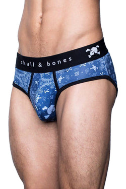 Skull & Bones Night-Blue Bandana Brief thumbnail 3