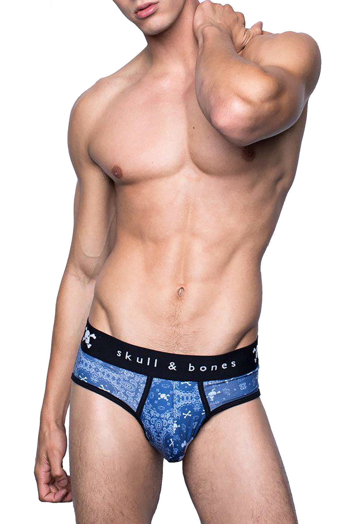 Skull & Bones Night-Blue Bandana Brief