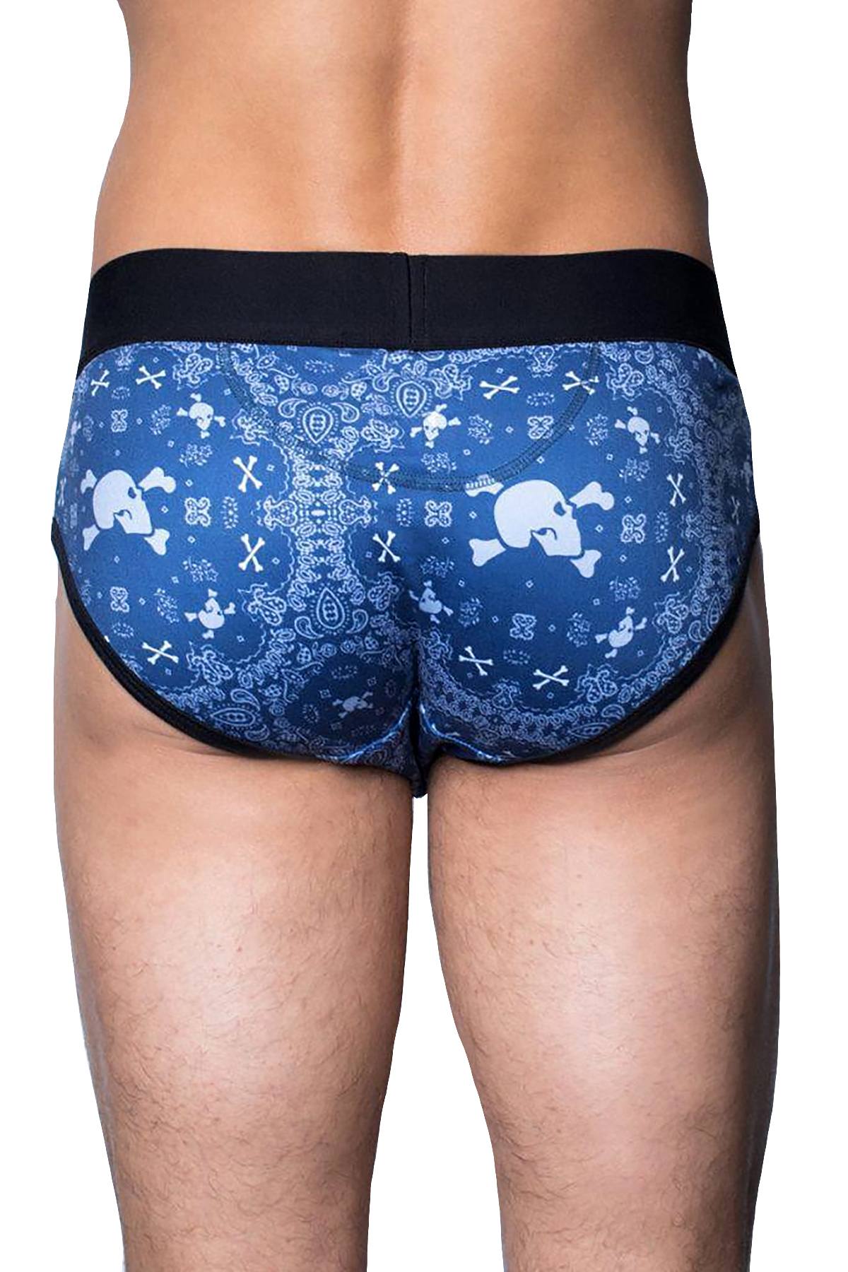 Skull & Bones Night-Blue Bandana Brief