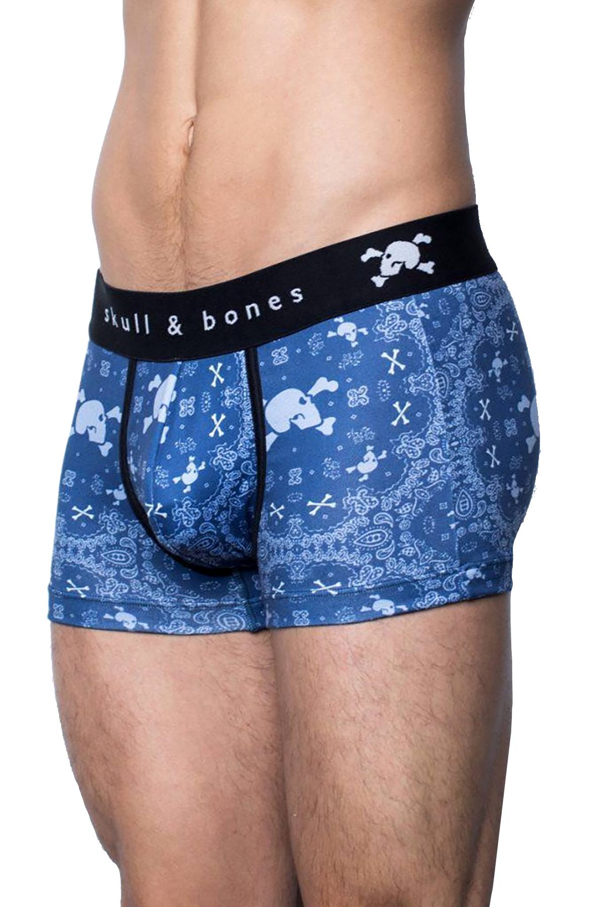 Skull & Bones Night-Blue Bandana Trunk