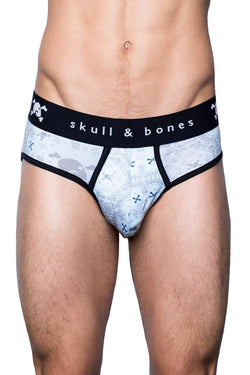 Skull & Bones Sky-Blue Bandana Brief thumbnail 1