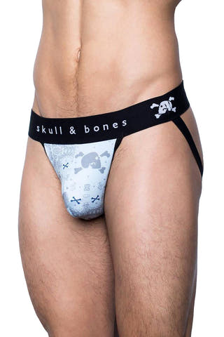 Skull & Bones Sky-Blue Bandana Jockstrap