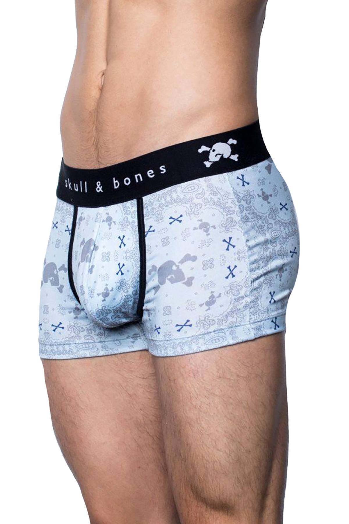 Skull & Bones Sky-Blue Bandana Trunk