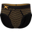 Skull and Bones Black Geo Print Brief
