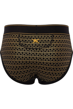 Skull and Bones Black Geo Print Brief thumbnail 2