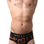 Skull and Bones Black Multi Plaid Brief
