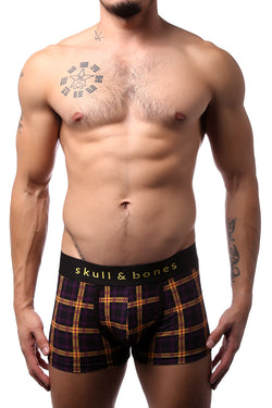 Skull and Bones Black Multi Plaid Trunk thumbnail 1