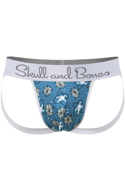 Skull and Bones Blue Mid-Century Jock thumbnail 1