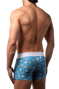 Skull and Bones Blue Modern Mid Century Trunk thumbnail 2