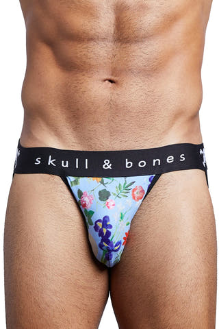 Skull and Bones Floral Jock