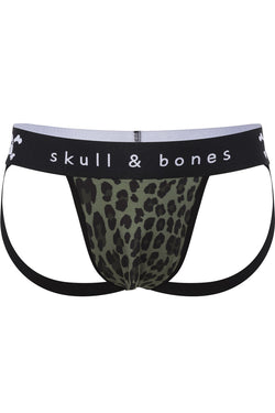 Skull and Bones Green Leopard Jock thumbnail 1