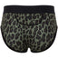 Skull and Bones Green Leopard Print Brief