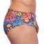 Skull and Bones Groovy Floral Swim Brief
