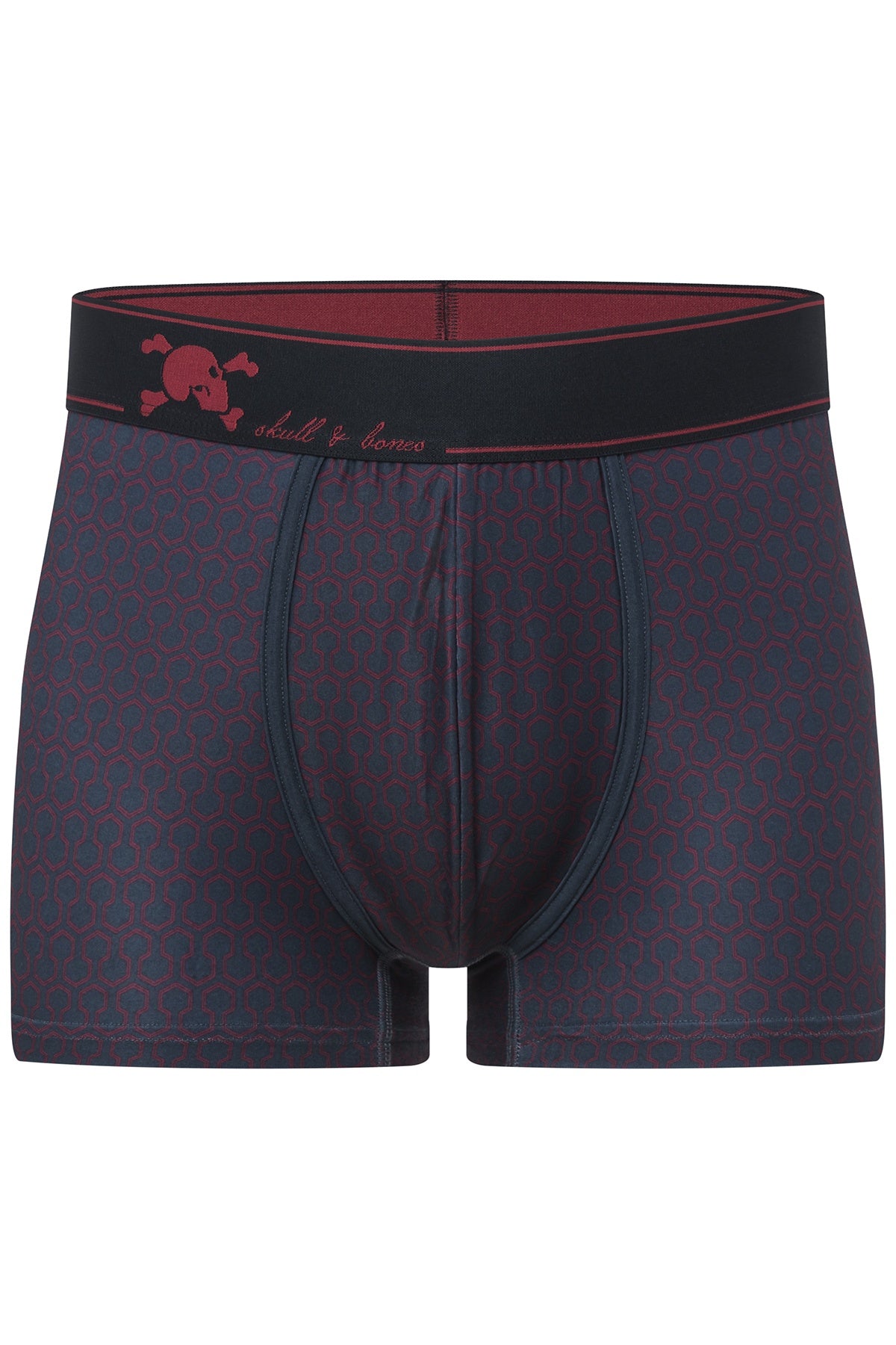 Skull and Bones Navy Geo Print Trunk