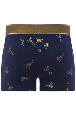 Skull and Bones Navy Martini Print Trunk thumbnail 2
