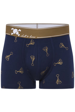 Skull and Bones Navy Martini Print Trunk thumbnail 1
