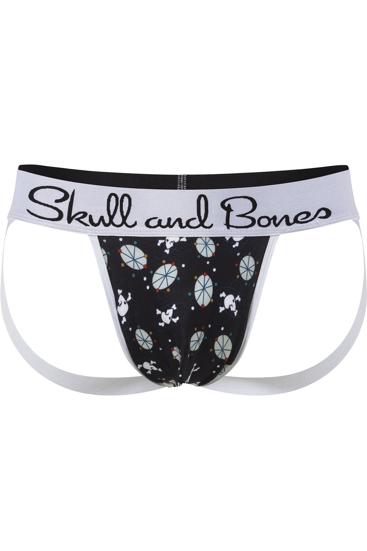 Skull and Bones Navy Mid Century Jock