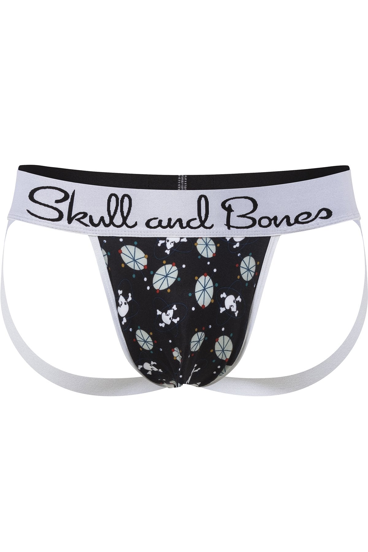 Skull and Bones Navy Mid Century Jock