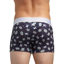 Skull and Bones Navy Mid-Century Modern Print Trunk thumbnail 4