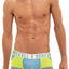 Skull and Bones Neon Green and Blue Sport Mesh Peek Trunk