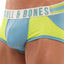 Skull and Bones Neon Green and Blue Sport Mesh Peek Trunk