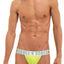 Skull and Bones Neon Green and Blue Sport Mesh Thong