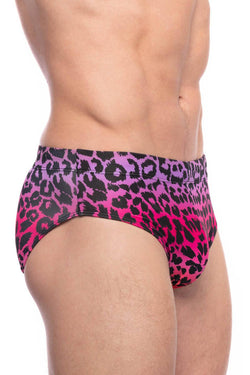 Skull and Bones Ombre Animal Print Swim Brief thumbnail 2