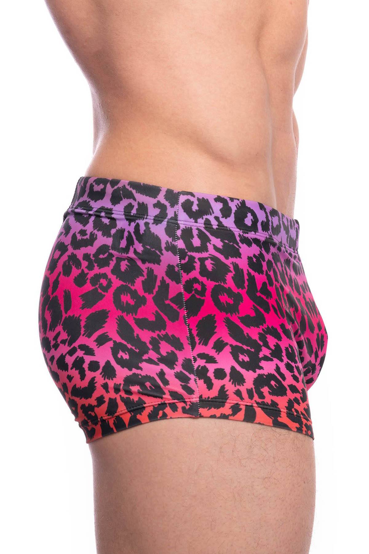 Skull and Bones Ombre Animal Print Swim Trunk