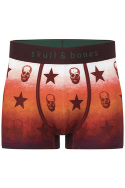 Skull and Bones Orange Ombre Skull Star Trunk thumbnail 1