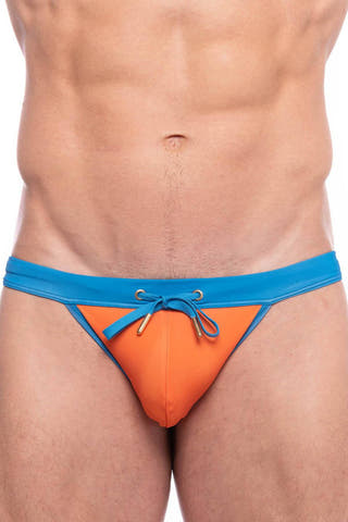 Skull and Bones Orange Turmeric Swim Brief