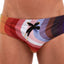 Skull and Bones Rainbow Heather Swim Brief