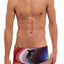 Skull and Bones Rainbow Heather Swim Trunk