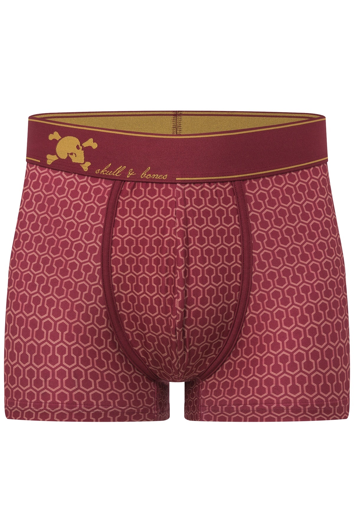 Skull and Bones Red Geo Print Trunk