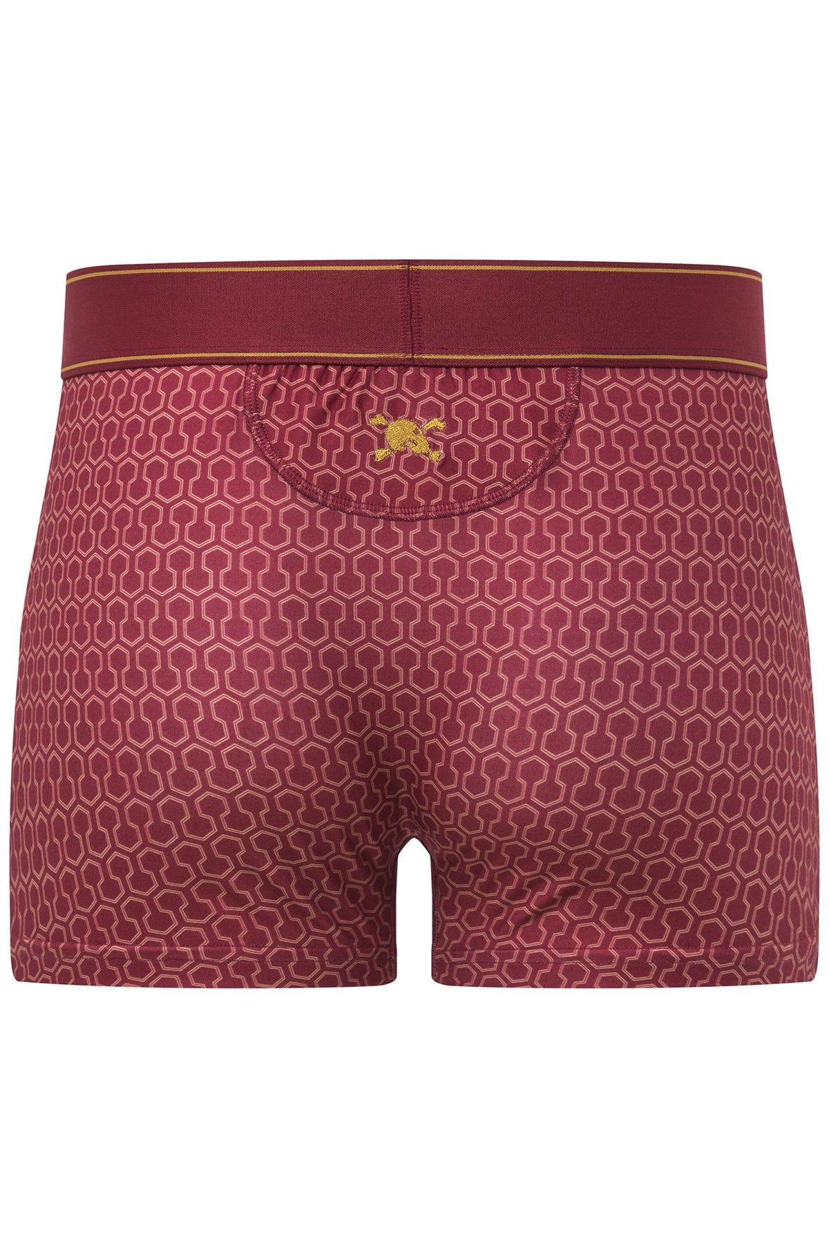 Skull and Bones Red Geo Print Trunk