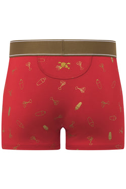 Skull and Bones Red Martini Print Trunk thumbnail 2