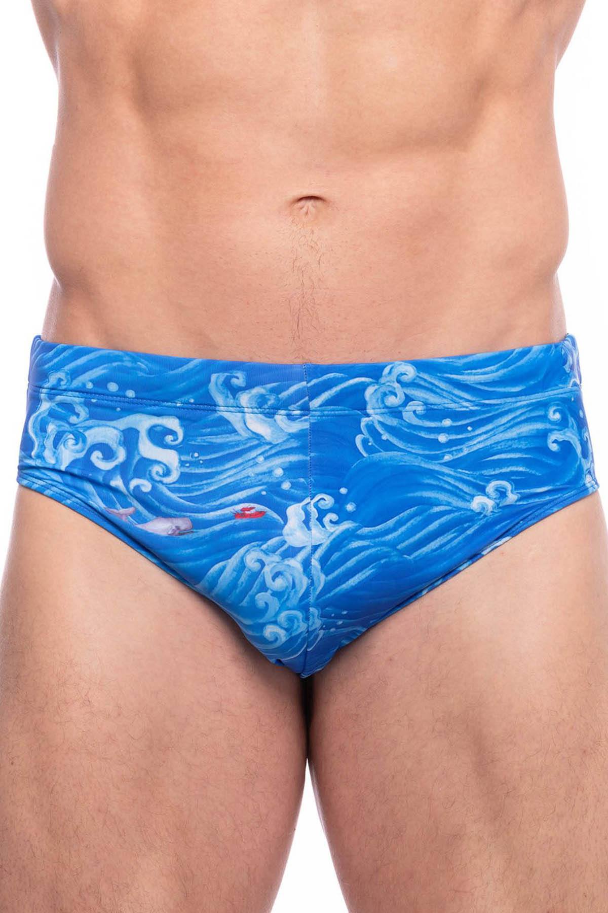Skull and Bones Waves Swim Brief