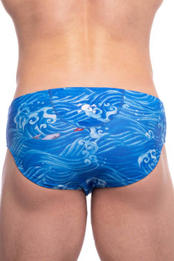 Skull and Bones Waves Swim Brief thumbnail 4