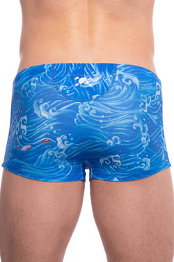 Skull and Bones Waves Swim Trunk thumbnail 4