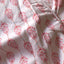 Sky White/Coral Ingrid-Printed Cotton Robe