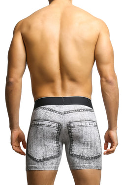 Sly Black & White Denim Trunk thumbnail 3